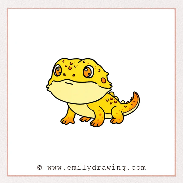 Preview of Bearded Dragon drawing